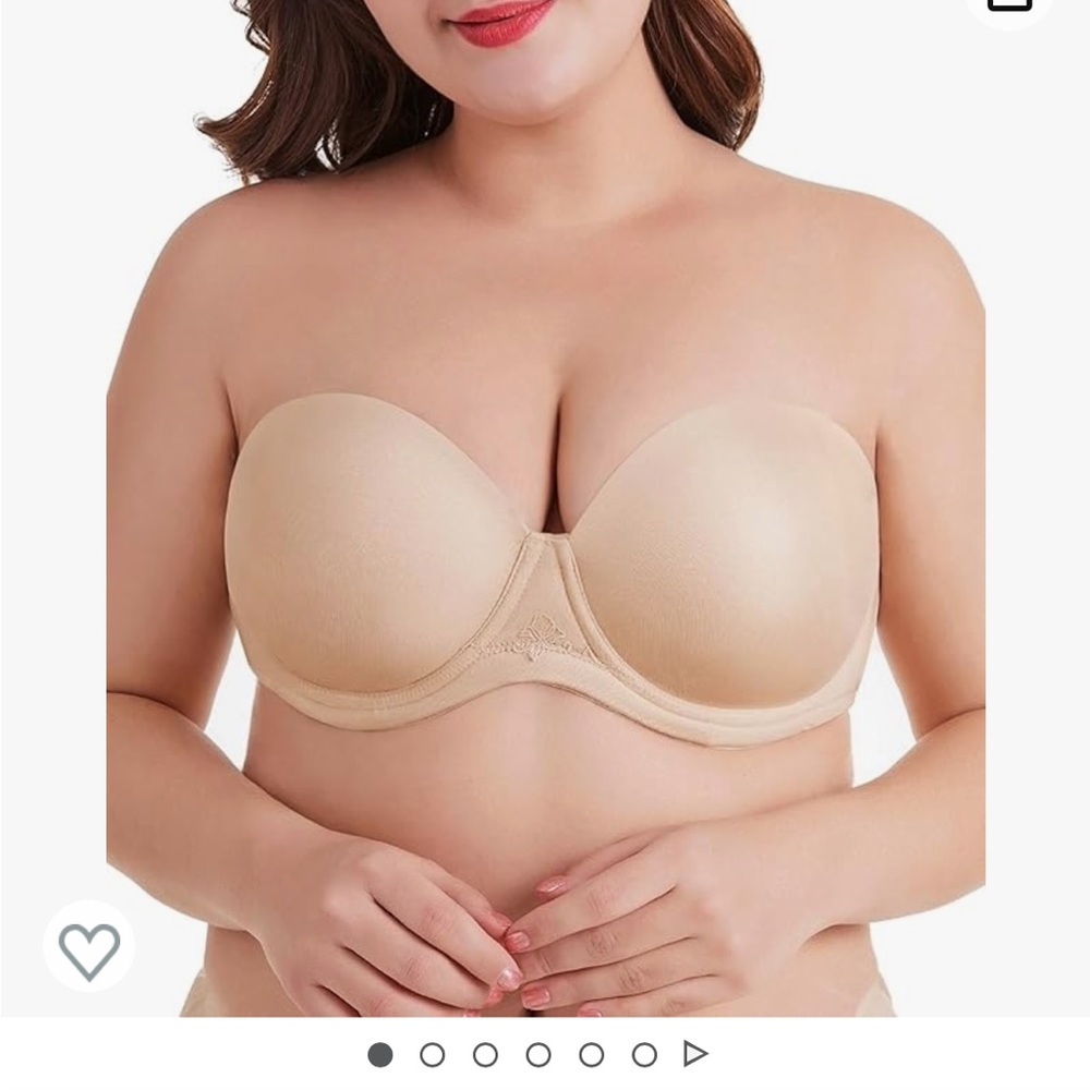 DotVol strapless bra 36DD NWT